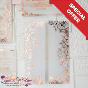 lotto inviti 30pz Carta Trasparente a Caldo